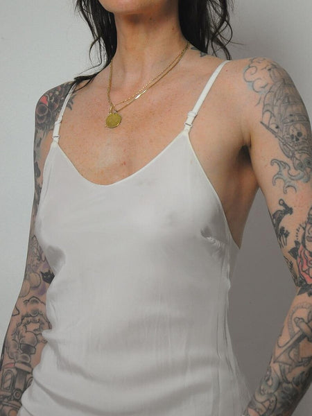 1950's Ivory Bias Slip Dress