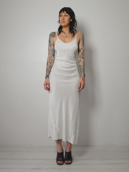1950's Ivory Bias Slip Dress