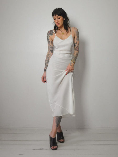 1950's Ivory Bias Slip Dress