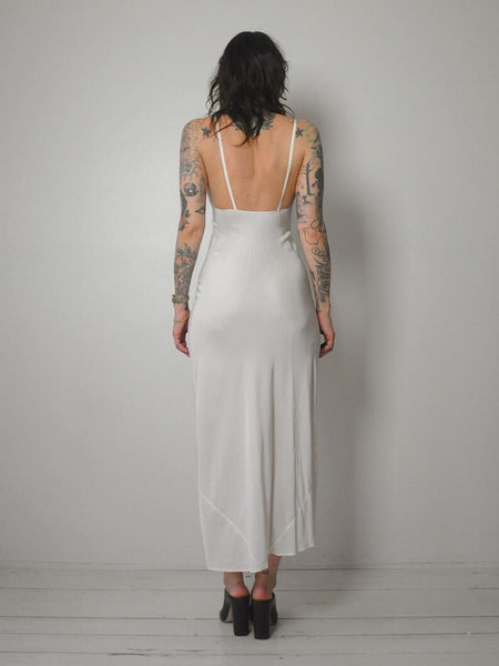 1950's Ivory Bias Slip Dress