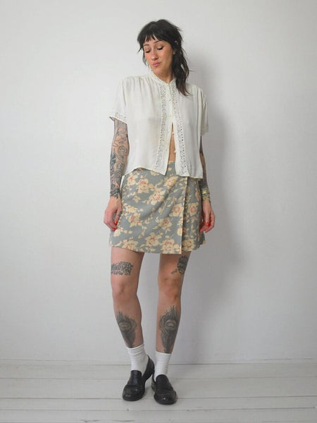 1950's Crochet Lace Blouse