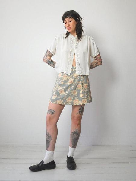 1950's Crochet Lace Blouse