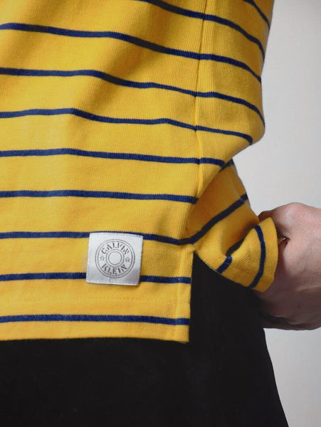 1980's Calvin Klein Striped Polo Shirt