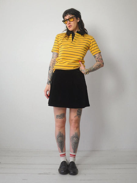 1980's Calvin Klein Striped Polo Shirt