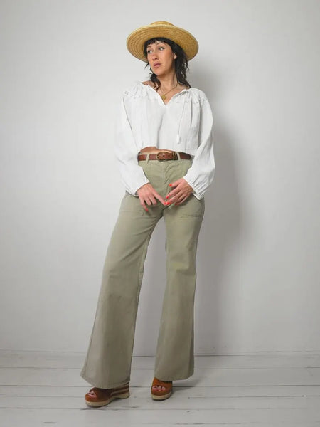 1970's Sage Flared Pants 28x33
