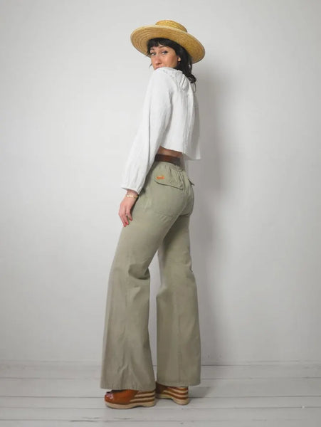 1970's Sage Flared Pants 28x33