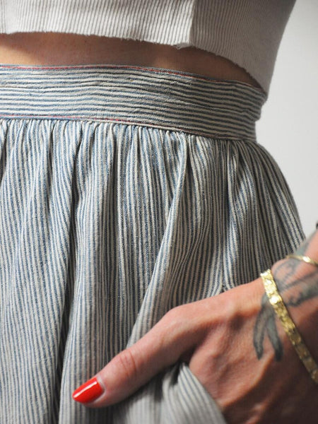 1970's Striped Full Circle Skirt