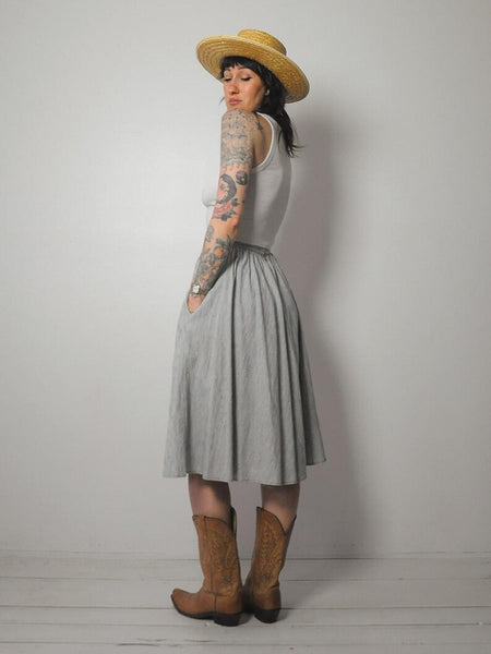 1970's Striped Full Circle Skirt