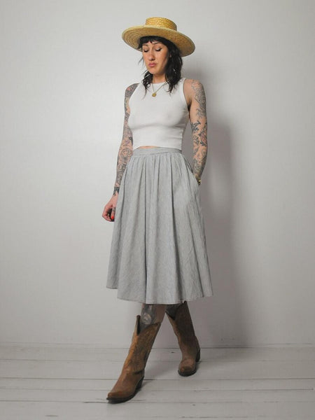 1970's Striped Full Circle Skirt