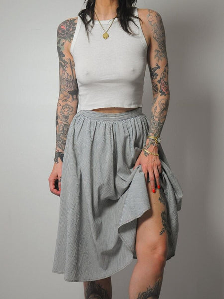 1970's Striped Full Circle Skirt