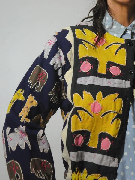 1980's Novelty Animal Patchwork Jacket