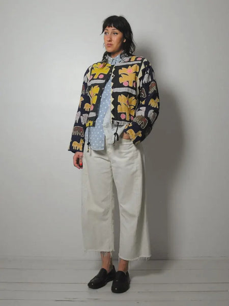 1980's Novelty Animal Patchwork Jacket