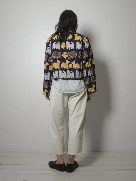 1980's Novelty Animal Patchwork Jacket