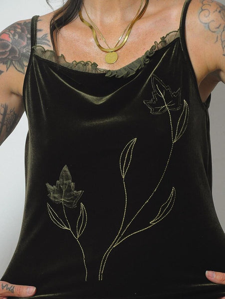 90's Velvet Flower Tank