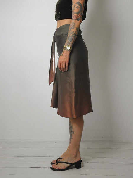 90's Peter Cohen Ombre Silk Skirt