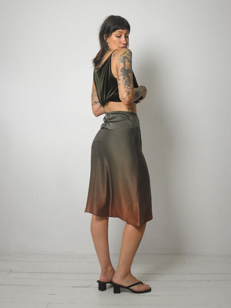 90's Peter Cohen Ombre Silk Skirt
