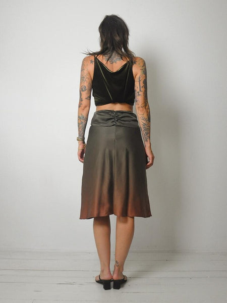 90's Peter Cohen Ombre Silk Skirt