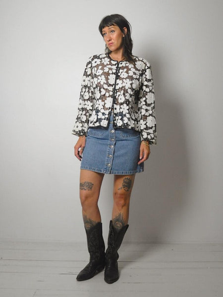 1990's Sheer Floral Jacket