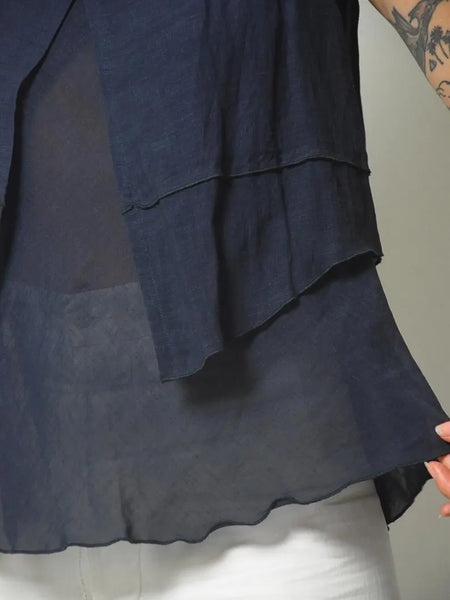 y2k French Navy Minimal Tank