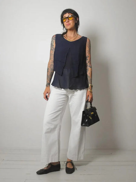 y2k French Navy Minimal Tank