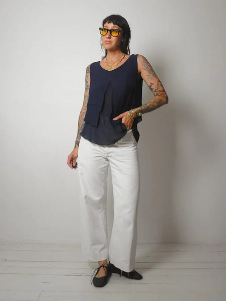 y2k French Navy Minimal Tank