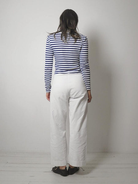 70's Striped Sailor Polo Shirt