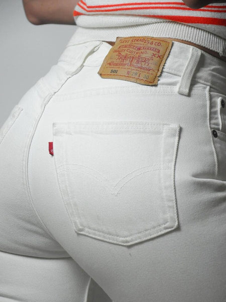 Ivory Levi's 501 Jeans 27x30