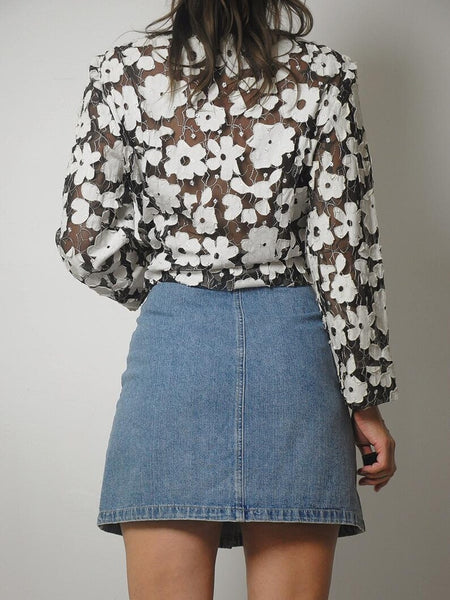 90's Denim Mini Skirt