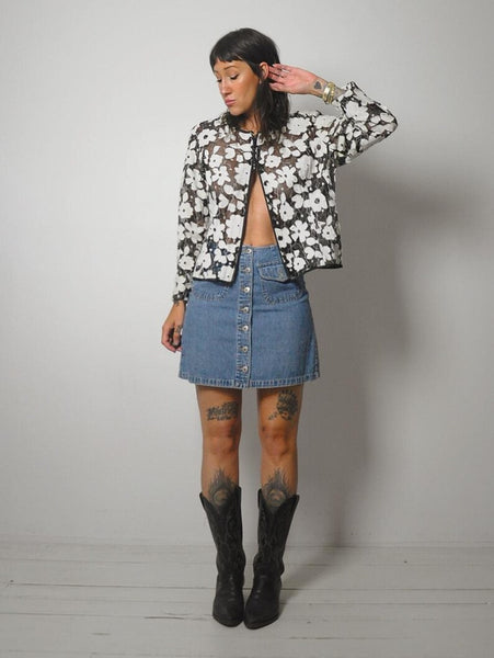 90's Denim Mini Skirt