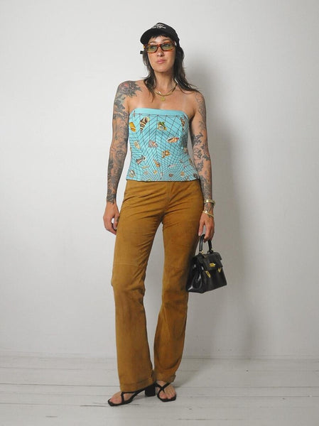1990's Low Rise Suede Pants