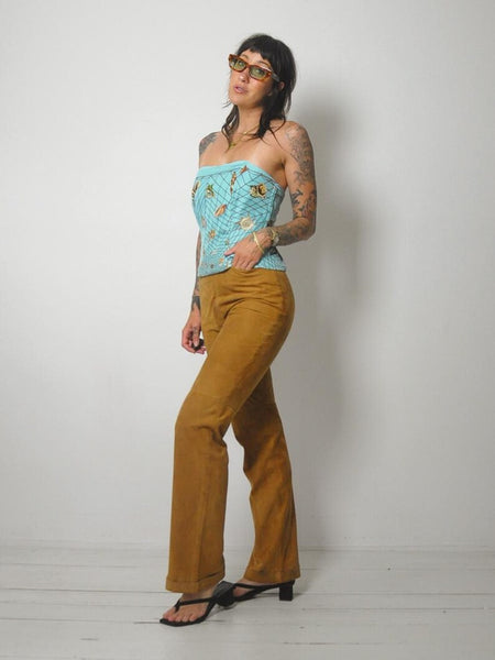 1990's Low Rise Suede Pants