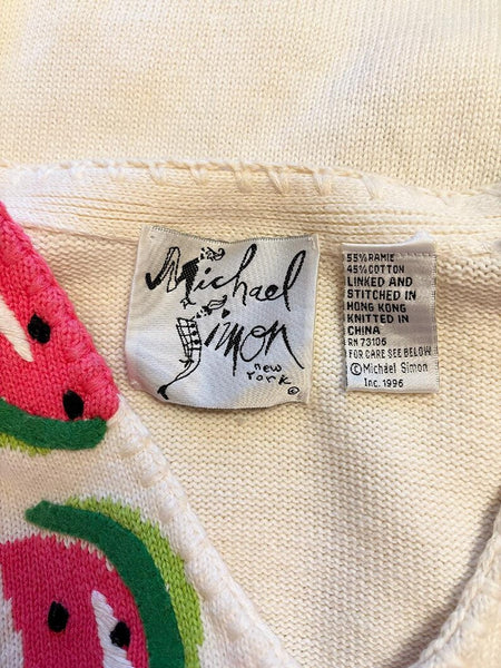 1996 Michael Simon Fruit Cardigan
