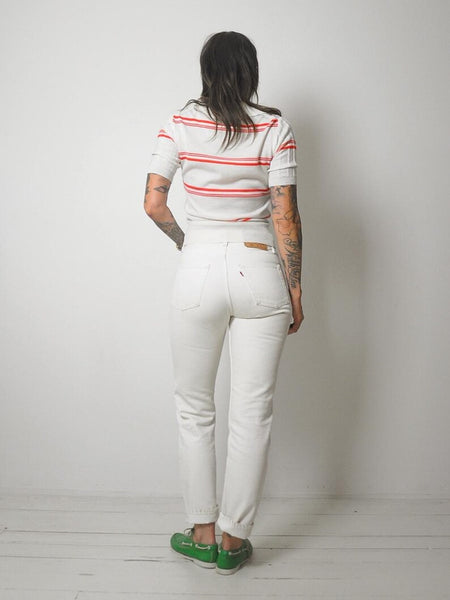 Red Stripe Summer Sweater
