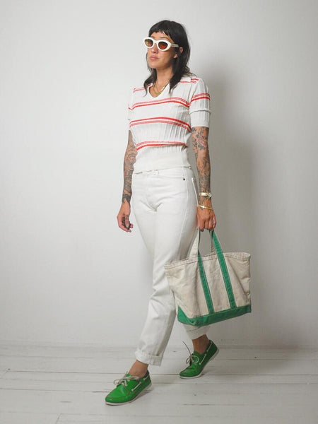 Red Stripe Summer Sweater