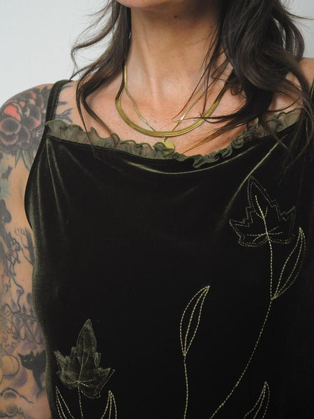 90's Velvet Flower Tank
