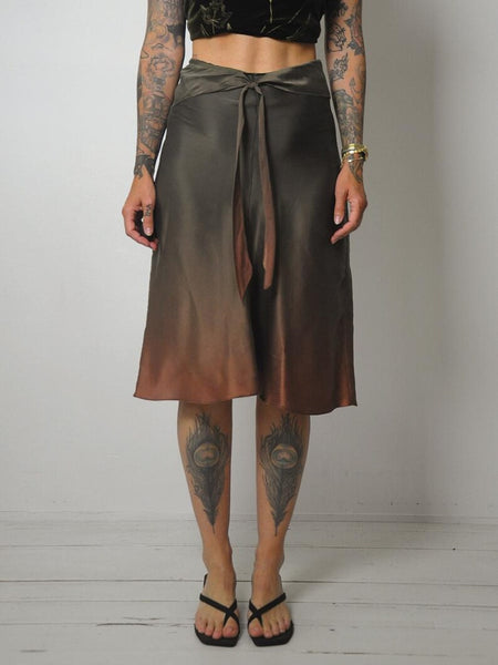 90's Peter Cohen Ombre Silk Skirt
