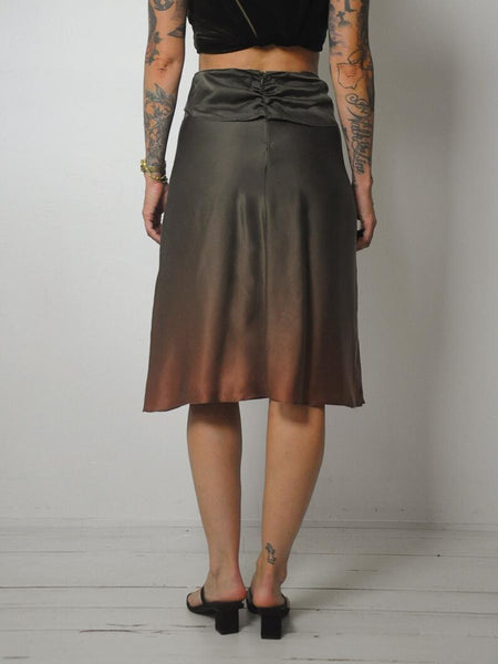 90's Peter Cohen Ombre Silk Skirt