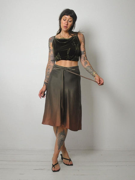 90's Peter Cohen Ombre Silk Skirt