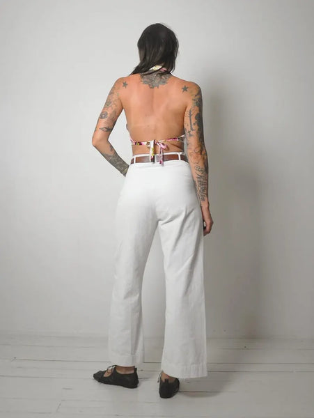 1970's Floral Open Back Halter