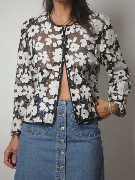 1990's Sheer Floral Jacket