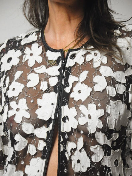 1990's Sheer Floral Jacket