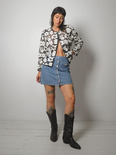 1990's Sheer Floral Jacket