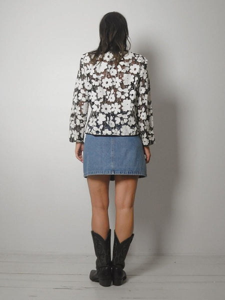 1990's Sheer Floral Jacket