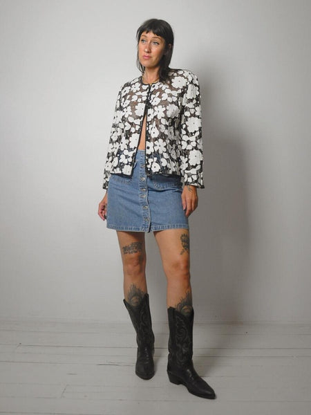 1990's Sheer Floral Jacket