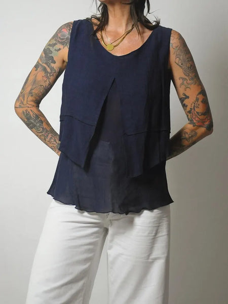 y2k French Navy Minimal Tank
