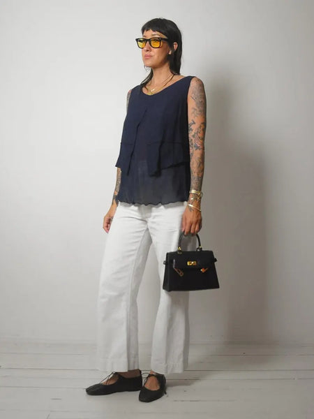 y2k French Navy Minimal Tank