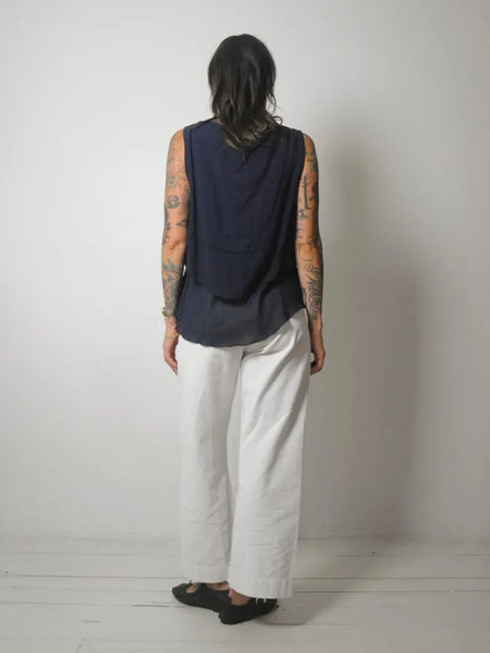 y2k French Navy Minimal Tank