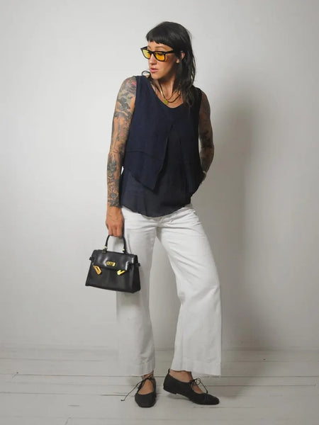 y2k French Navy Minimal Tank