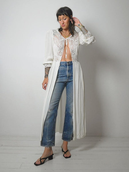 1940's Lace Robe Dressing Gown