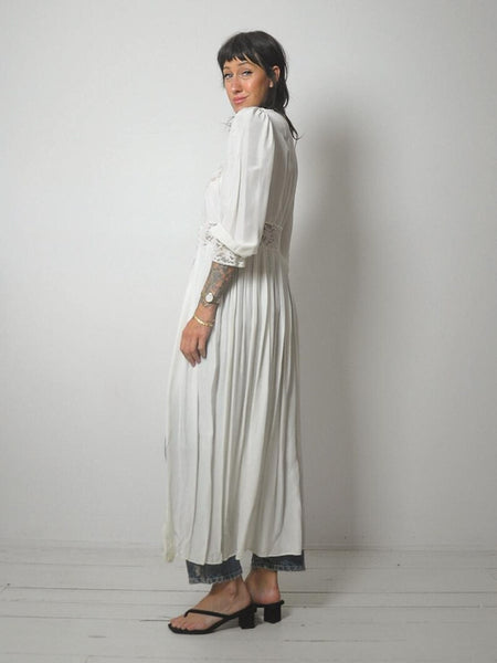 1940's Lace Robe Dressing Gown